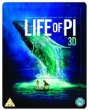 Life of Pi - Limited Edition Steelbook (Blu-ray 3D + Blu-ray + UV Copy) Blu Ray - Rafe Spall, Suraj Sharma