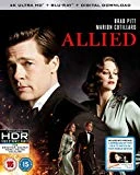 Allied (4K UHD Blu-ray + Blu-ray + Digital Download) 4K UHD - Brad Pitt, Marion Cotillard
