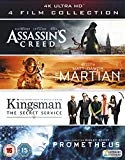 4K UHD Film Collection (Assassin's Creed, The Martian, Kingsman & Prometheus) 4K UHD - Donald Glover, Marion Cotillard